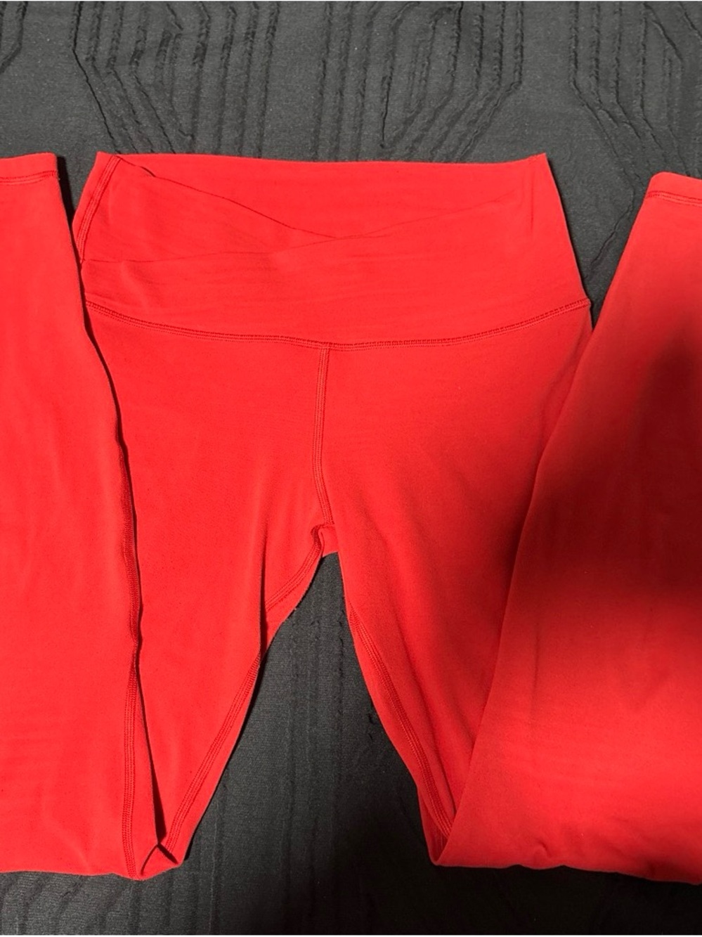 Women's High-Waist Red Leggings
